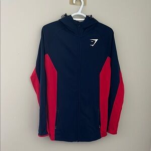 Gymshark Performance Jacket - Navy and Red